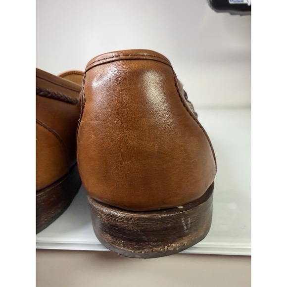 Men\'s Allen Edmonds Colebrook Brown Leather Slip On Loafers Size 12 D main image 11